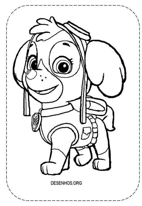 skye e everest para imprimir|Desenhos da Skye para colorir .